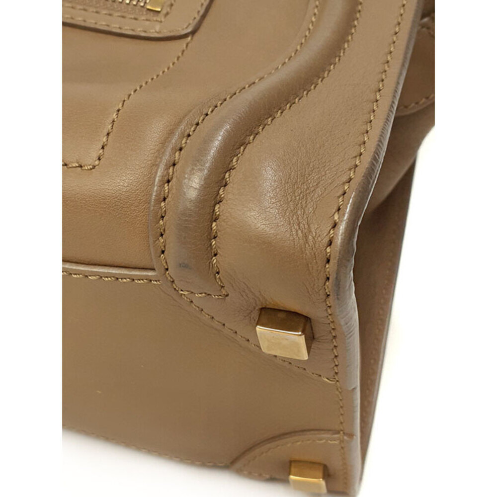 Celine Luggage Shopper 2way Handbag calfskin leather - Picture 4 of 9